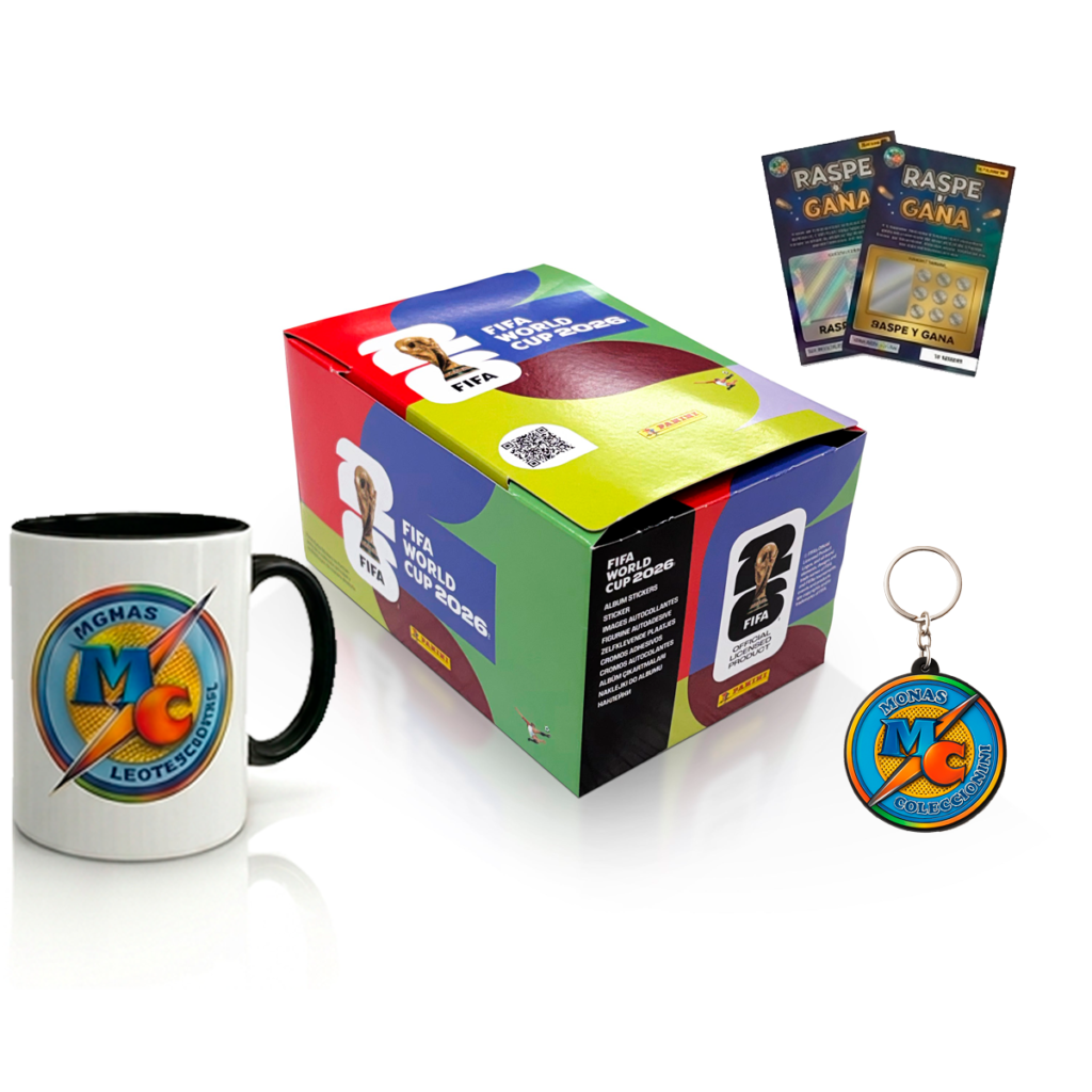 Combo Monas Fan | Caja de Sobres Panini Mundial 2026 + Regalos Exclusivos  | Preventa hasta el 20 de Abril