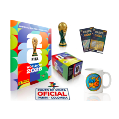 Combo Monas Clásico Panini Mundial 2026 | Caja + Álbum + Regalos  | Preventa hasta el 20 de Abril