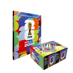 Combo Álbum Panini Mundial 2026 Pasta Dura + 2 Cajas de Sobres