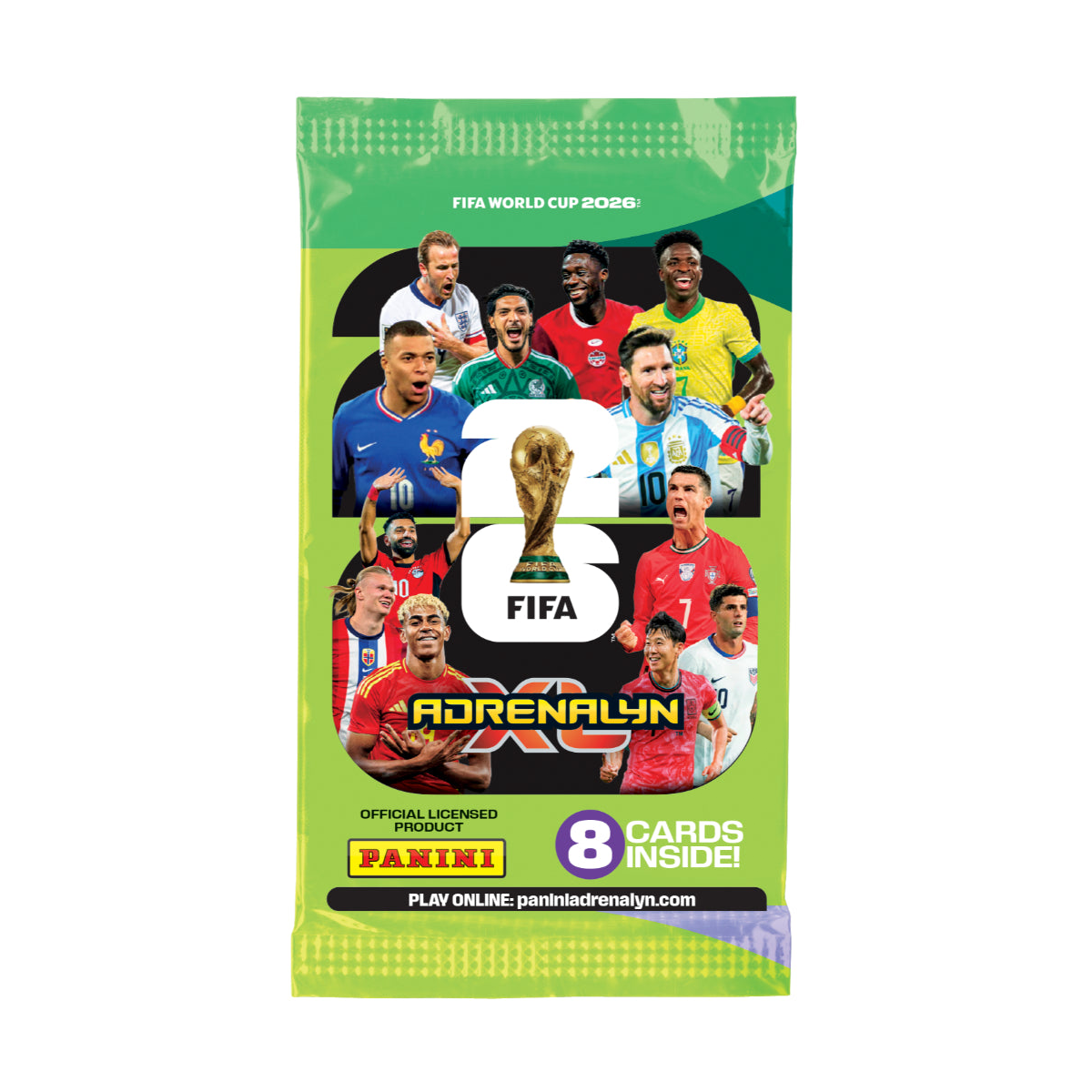 Sobre Adrenalyn XL Mundial 2026 | 8 Cartas + Código