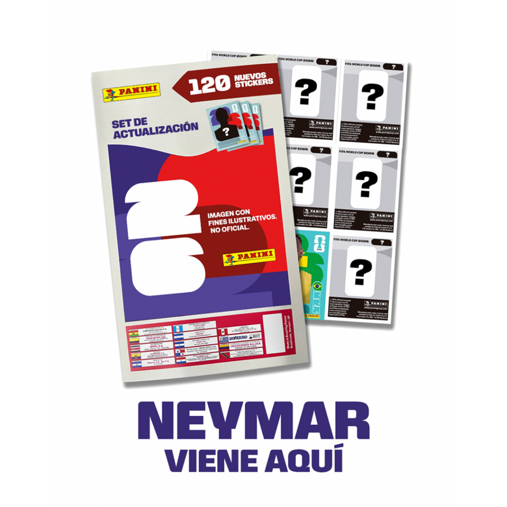 Kit de Actualización Álbum Panini Mundial FIFA 2026 - Set Completo 120 Láminas
