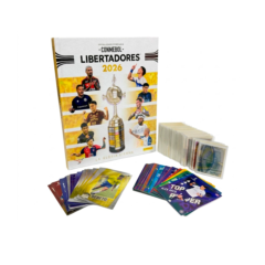 Set Completo CONMEBOL Libertadores 2026 Panini – Álbum Tapa Dura + 443 Láminas a Pegar + 78 Cartas